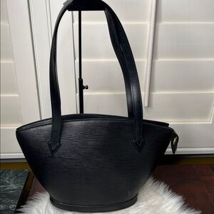 LOUIS VUITTON Epi Saint Jacques PM Black Excellence Condition W/ Dust Bag & COA
